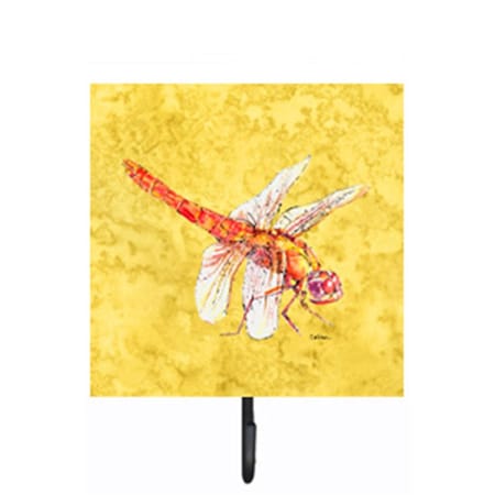 Carolines Treasures Dragonfly on Yellow Leash Or Key Holder 8866SH4